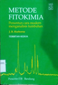 Metode Fitokimia : Penuntun cara modern menganalisis tumbuhan