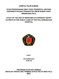 STUDI PENGGUNAAN OBAT PADA PENDERITA JANTUNG KORONER DI RUANG PERAWATAN UMUM RUMAH SAKIT WIRABUANA PALU