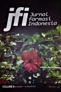 JFI : Jurnal Farmasi Indonesia Vol.8.No.1, Januari 2016