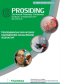 PROSIDING  2nd Annual Pharmacy Conference : Pengembangan dan Aplikasi Nanomedicine dalam Bidang Kesehatan