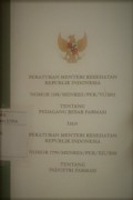 Peraturan Mentri Kesehatan Republik Indonesia