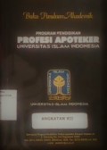 Buku Panduan Akademik: program pendidikan profesi apoteker universitas islam Indonesia