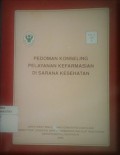 Pedoman Konseling Pelayanan Kefarmasian di Sarana Kesehatan