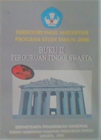 Direktori Hasil Akreditasi Program Studi Tahun 2006 (PTS)