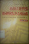 Dasar-dasar Manajemen Kewirausahaan ( entrepreneurial management )