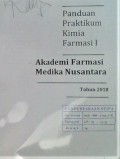 Panduan Praktikum Kimia farmasi 1