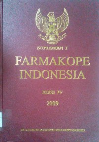Suplemen I Farmakope Indonesia (edisi 4)