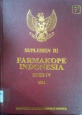 Suplemen III Farmakope Indonesia (edisi 4)