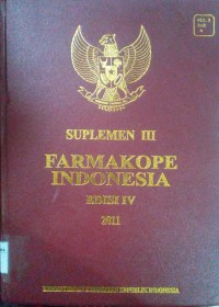 Suplemen III Farmakope Indonesia (edisi 4)