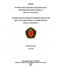 Optimasi Suhu Inkubasi Terhadap Mutu Kefir Ekstrak Bunga Rosella (Hibiscus sabdariffa L)