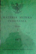 Materia Medika Indonesia jilid I
