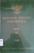 Materia Medika Indonesia jilid II