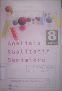 Analisis Kualitatif Semimikro