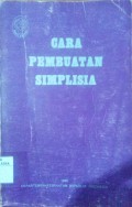 Cara Pembuatan Simplisia